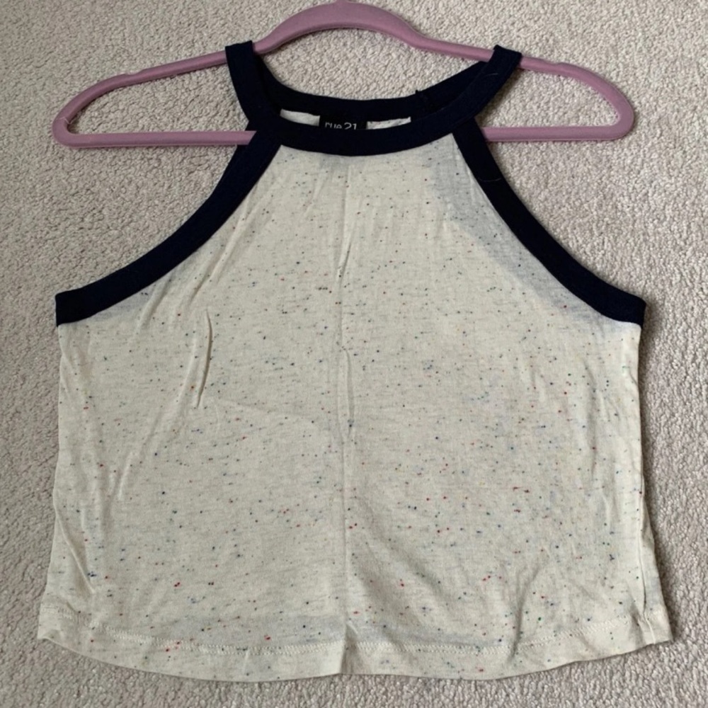 High-neck crop top